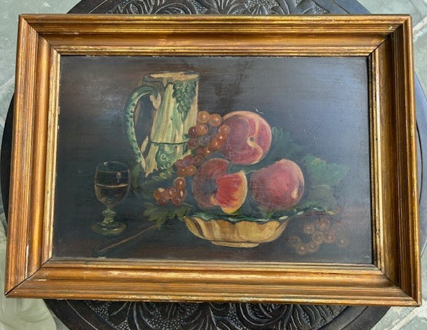 19th CENTURY ANTIQUE OIL PAINTING ON “ACADEMY BOARD”, F. W. DEVOE, ORIG FAM. OWN
