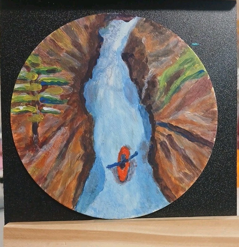 Kayaking In A Canyon