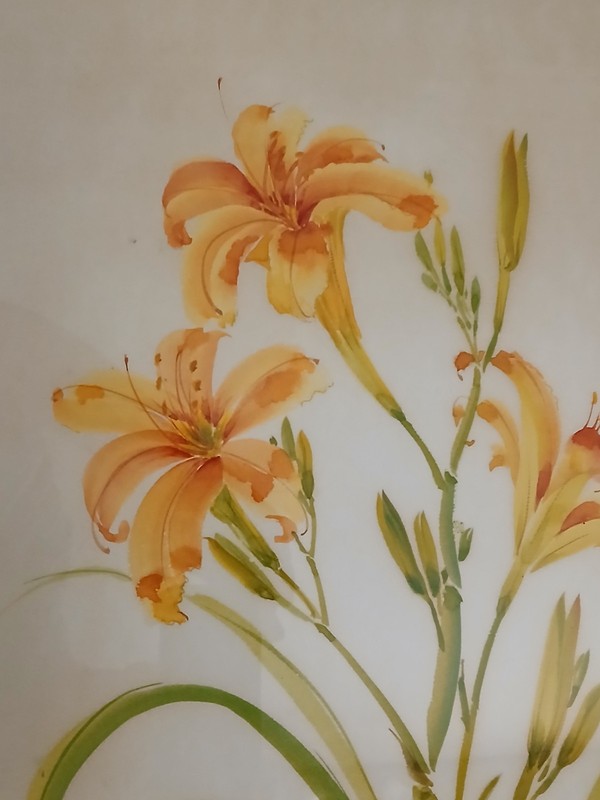 HARRIET COMBS FLORIDA WATERCOLOR ARTIST PAINTING FLOWERS gallery
