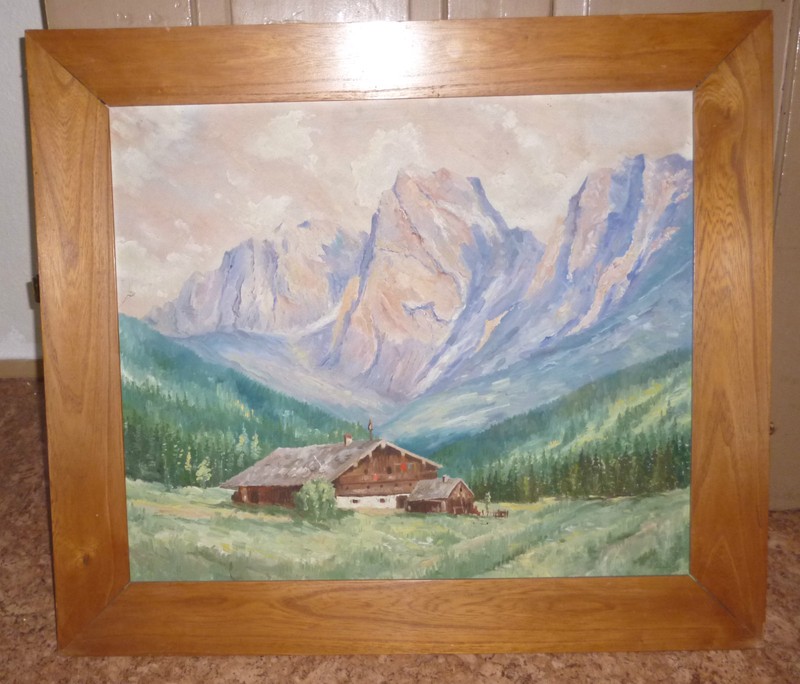 Original Painting Pre 1945 in Wooden Frame – Painter R.Masuhner Size= 73x64cm