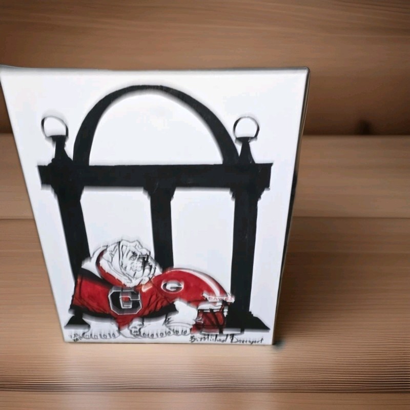 Georgia Bulldogs Painting By Michael Davenport NCAA Football UGA Mascot