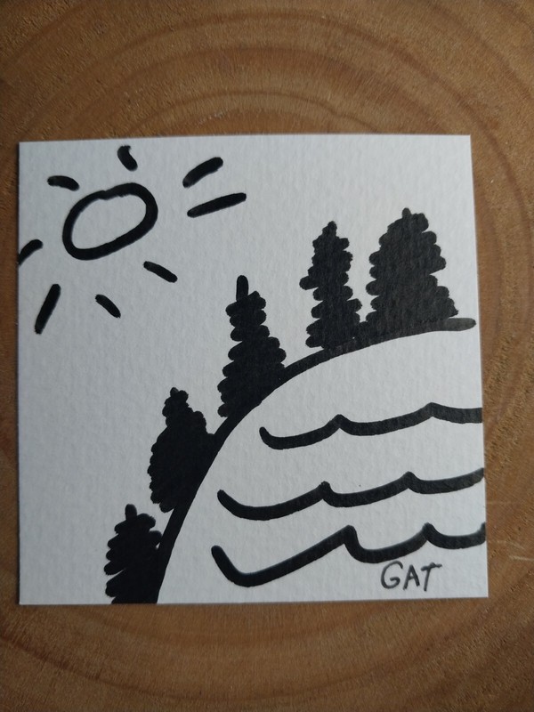 GAT PAINTINGS IMPRESSIONISM ORIGINAL COLLECTIBLE WHIMSICAL LANDSCAPE & ANIMALS