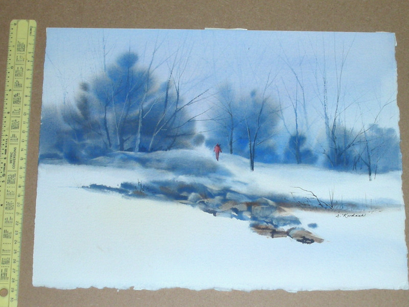 20thc American Watercolor Painting Signed by DOROTHY KORDASH (15-1/4″ x 11-1/2″)