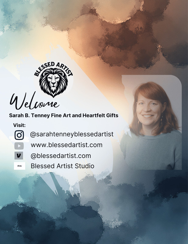 BLESSED#876 11x14 Book Heart Art Abstract Neo Expressionism Original Canvas gallery