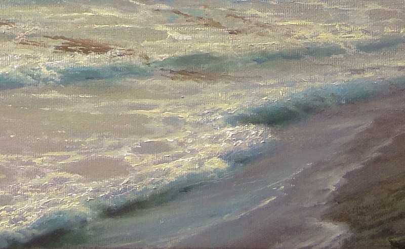 197- 16"x 20" GALLERY WRAP CANVAS ARCHIVAL PRINT SEASCAPE Surf Shore STORM SEA gallery
