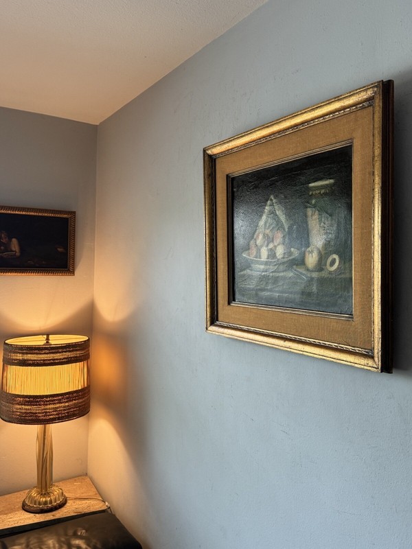 IMPORTANT ANTIQUE EUROPEAN MODERN STILL LIFE OIL PAINTING OLD REALISM 1930s gallery