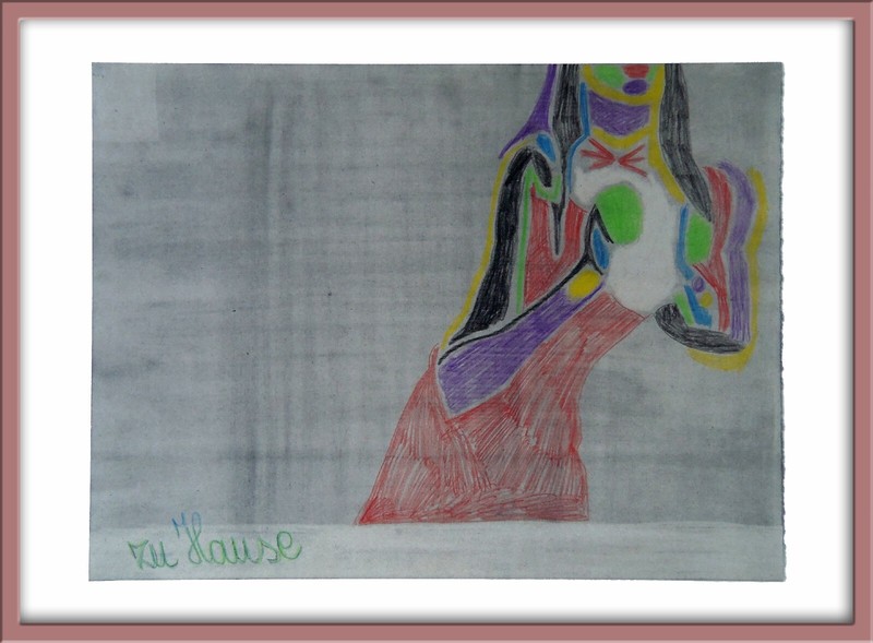 «Home (Where?) – Look Again» / Framed Drawing / Framed Drawing