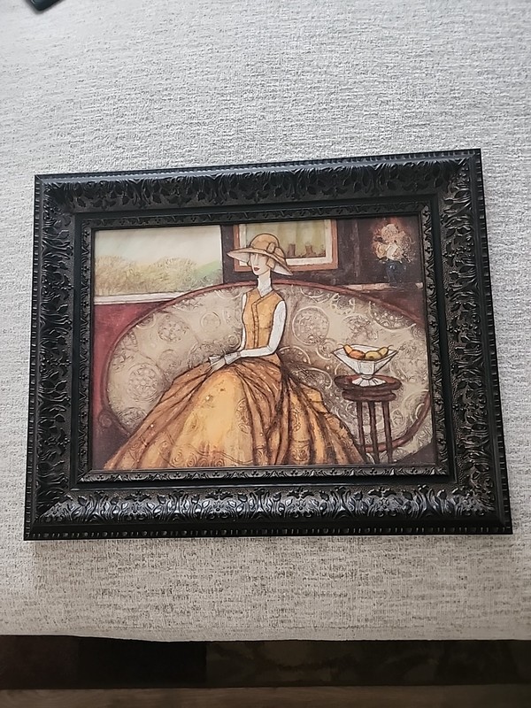 Vintage Oil Painting Picture Beautiful Frame 18×22