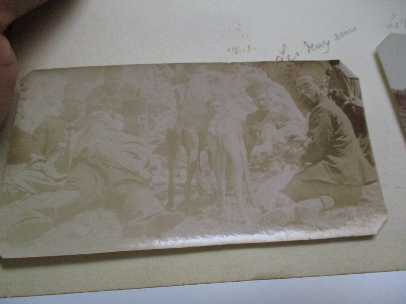 ANTIQUE PAINTING W PHOTOGRAPHS ORIENTALIST OLD MILITARY POLITICS ILLUSTRATION gallery