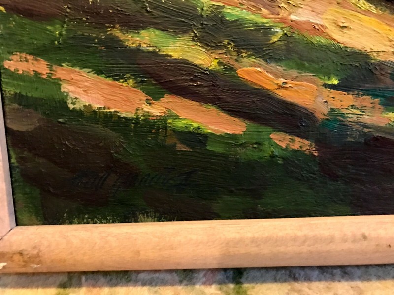 Artist's Sundeck 22x18 in. Framed Oil on canvas HALL GROAT II gallery