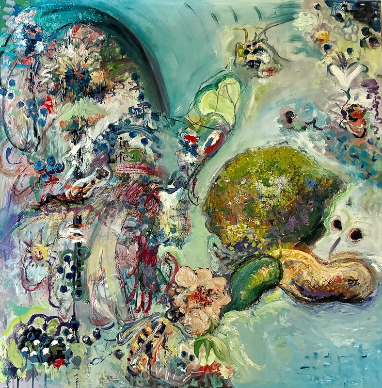 Abstract Art, «Life”, Original Oil Painting, by Van Ness