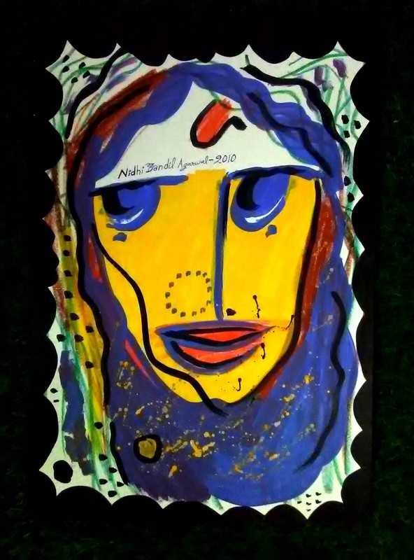 Contemporary Handmade Painting Md & Sd By World Fame Artt. Nidhi Bandil Agarwal