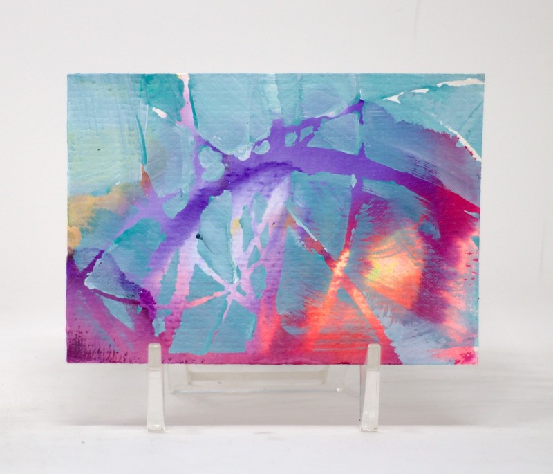 ACEO ,Original,Abstract Paintings, Collectable, ATC Cards, Heavy Paper, A5049