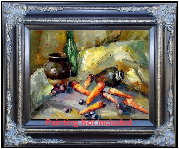 Canvas Stretching & Framing Services, Style B-1 CH/GD, for Painting, 12x16in