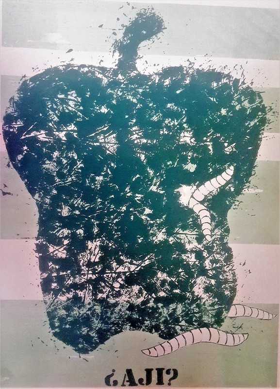 Manuel Bu. Untitled,1978. Lithography. Limited Edition. Signed by Bu.