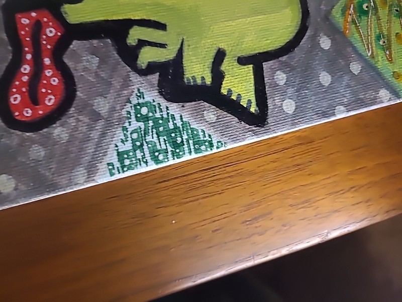 Painting Graffiti Original Lizard Tongue Creature Blue Eyes Dino Low Brow Artist gallery