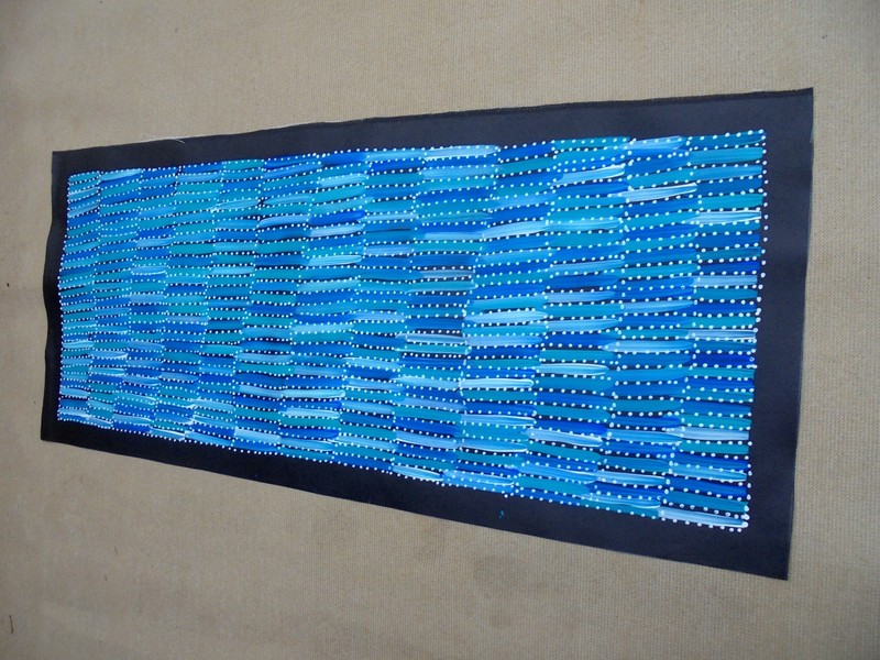 SELINA NUMINA 130 x 57 cm Original Aboriginal Painting. Bush Yam gallery