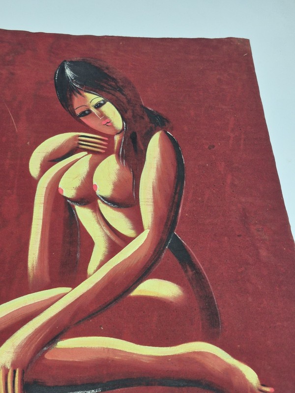 ART Vintage Woman Velvet Painting 21 x 15 gallery