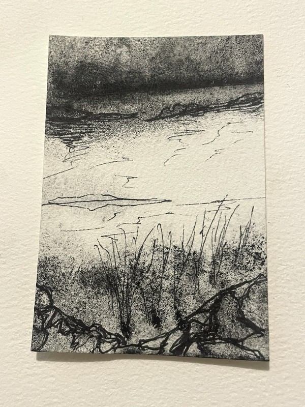 ACEO Landscape Hand-Painted Original Watercolor Painting (2.5 x 3.5 inches)