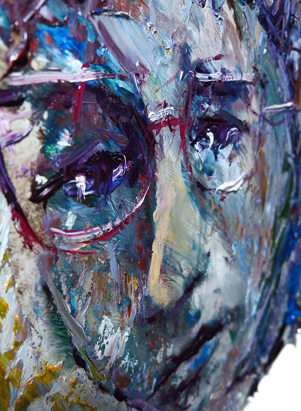 OIL PAINTING█UNIQUE EXPRESSIONISt ART█SIGNED OUTSIDER█ORIGINAL █PORTRAIT POP MAN gallery