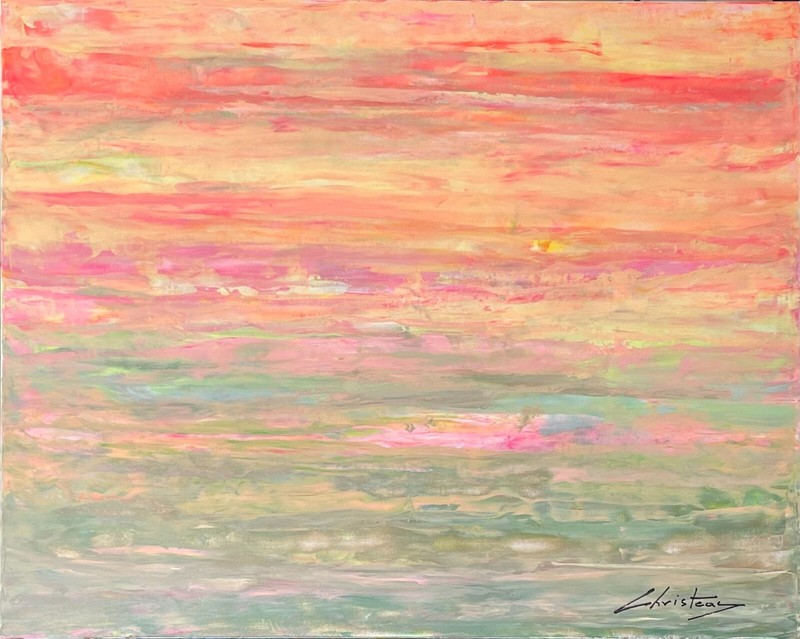 Abstract Art Original Acrylics on Canva 24×30 Buy from Artist Christeas Direct.