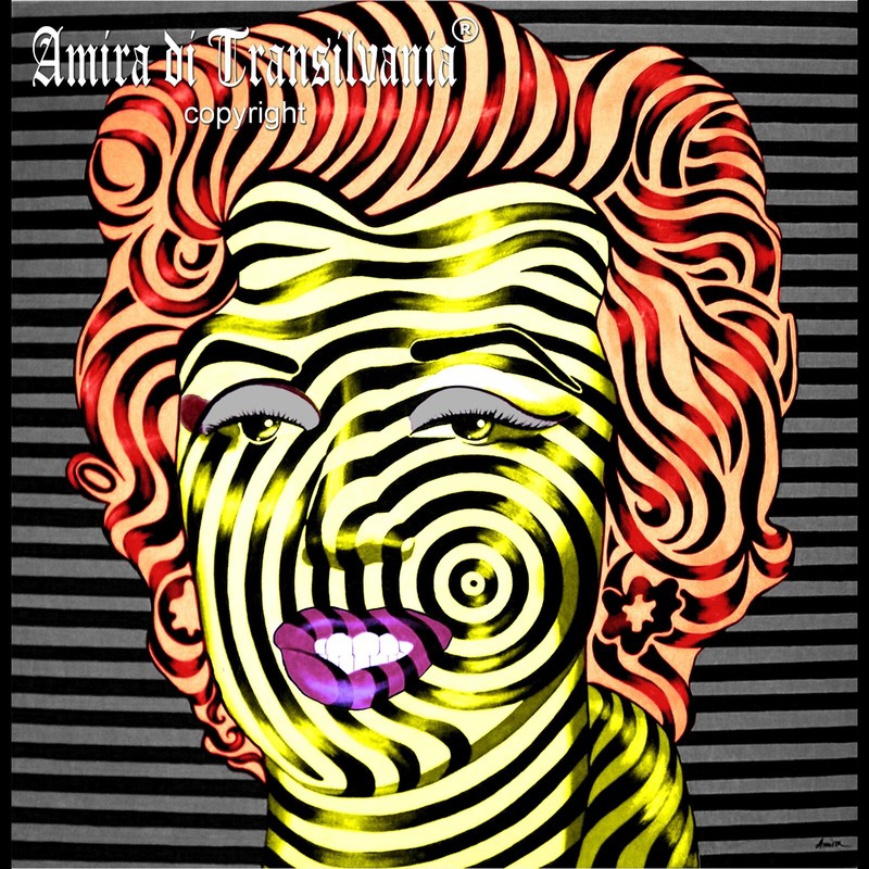 Contemporary Wall Art Painting Marilyn Monroe Famouse Portrait Woman Pop Artist gallery