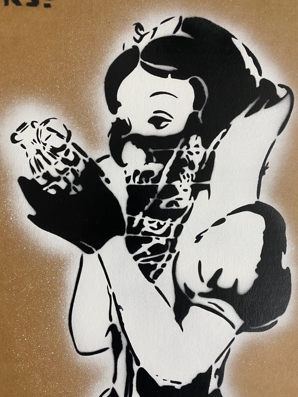 Banksy Original Dismaland Painting 2015 with paperwork gallery