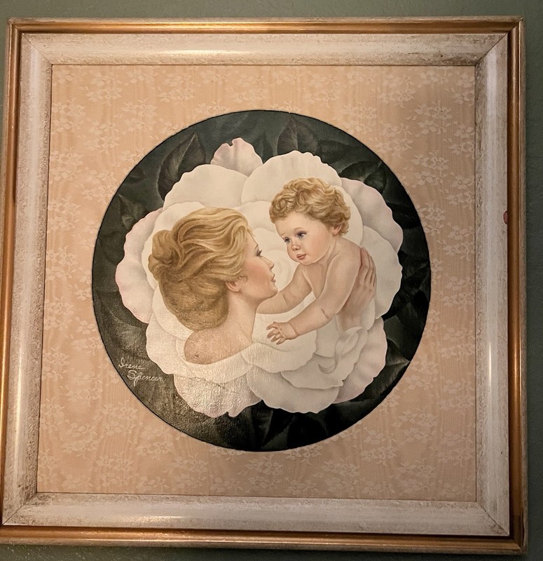 Irene Spencer ORIGINAL, Beautifully Framed, IRENE PAINTED THIS FOR ME (see Desc)