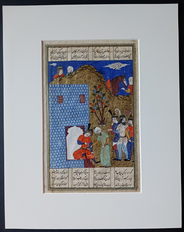 Persian miniature painting. Shahnameh by Ferdowsi. Safavid era