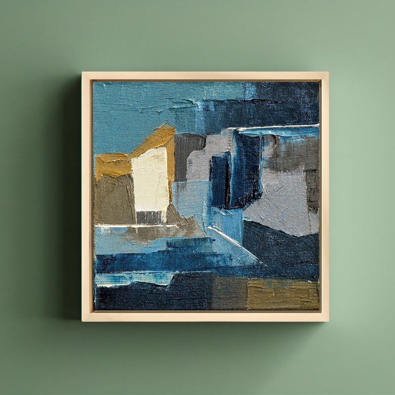 Original Abstract Textured Oil Painting, Mid Century Modern Red & Grey Wall Art gallery