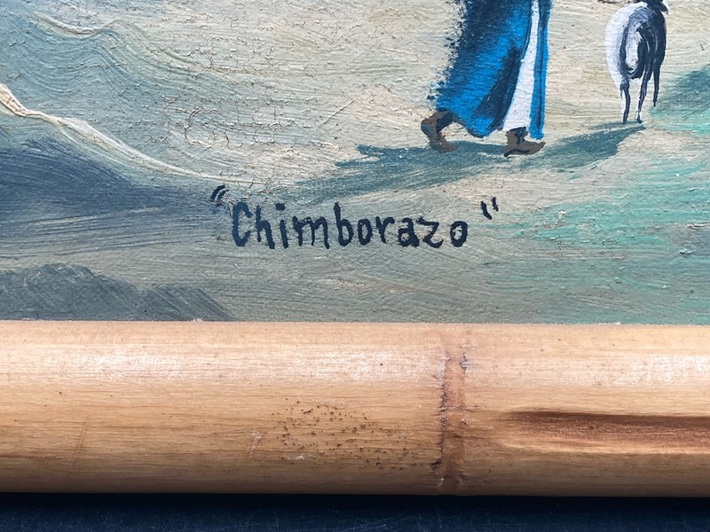 Original M. Velastegui Signed "Chimborazo" Painting gallery