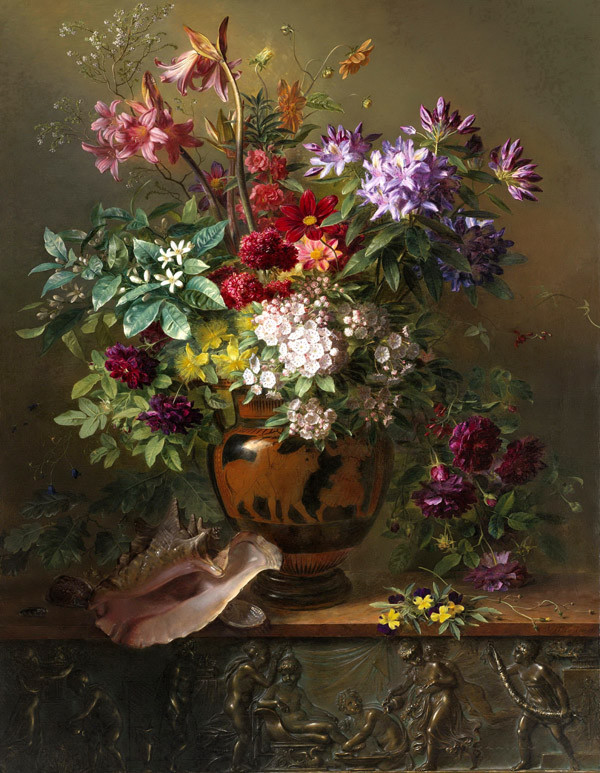 Flowers in a Vase oil painting Giclee Art Printed on canvas L1672
