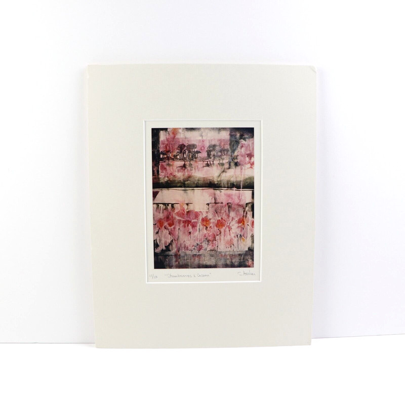 Sue Archer Strawberries & Cream 13/50 Photograph of an Original Watercolor