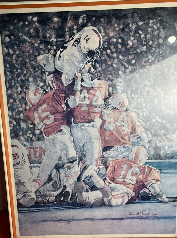 Univ Texas Longhorns Painted By kenneth Smith Houston Texans 14/100
