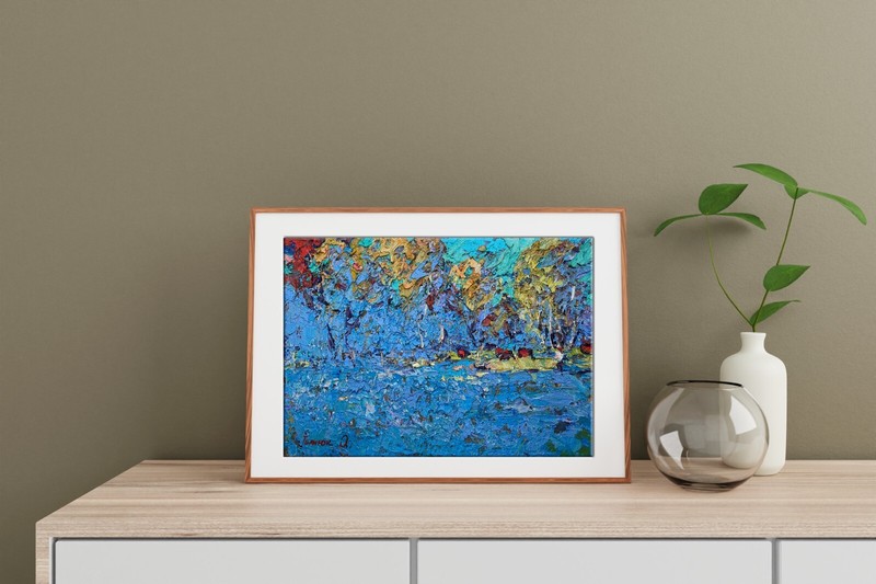Oil Painting On The Edge Of The Forest Kalenyuk A. Unframed Original nKalen1210 gallery