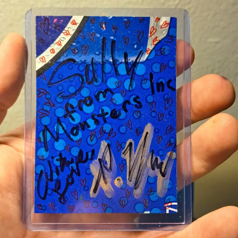 aceo original artcard acrylics inks "Sully/Monsters Inc." Limited 1/1 signed gallery