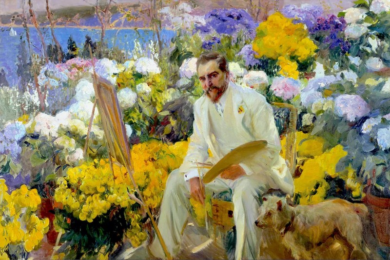 Joaquin Sorolla Signed Oil Painting on Canvas 20×28 in Luminism ..