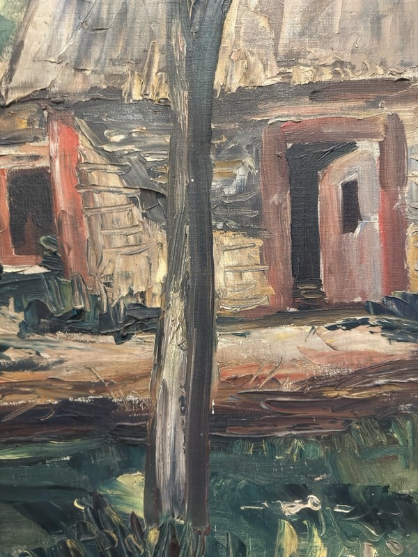 Henry E. BUREL (1883-1967) Fécamp 1930 Oil on Canvas 50x61 cm France gallery
