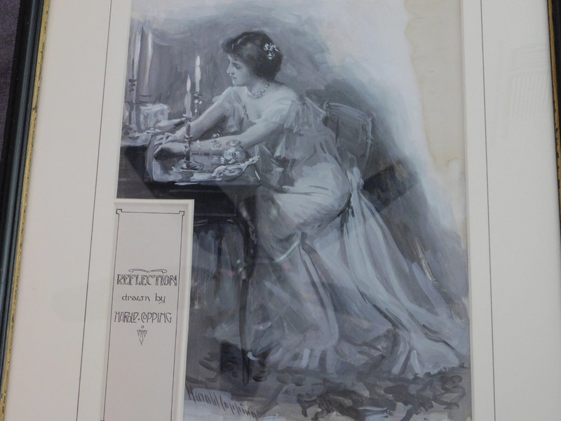 HAROLD COPPING (1863-1932); Gouache, «REFLECTION», Signed & Pen & Ink Inscribed