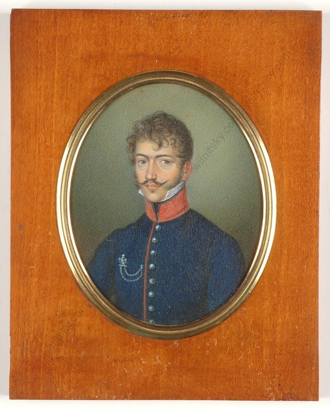 School of J.-B. Isabey «Sibien Maréchal des logis-Chef 7. Chasseurs á Cheval»(m)