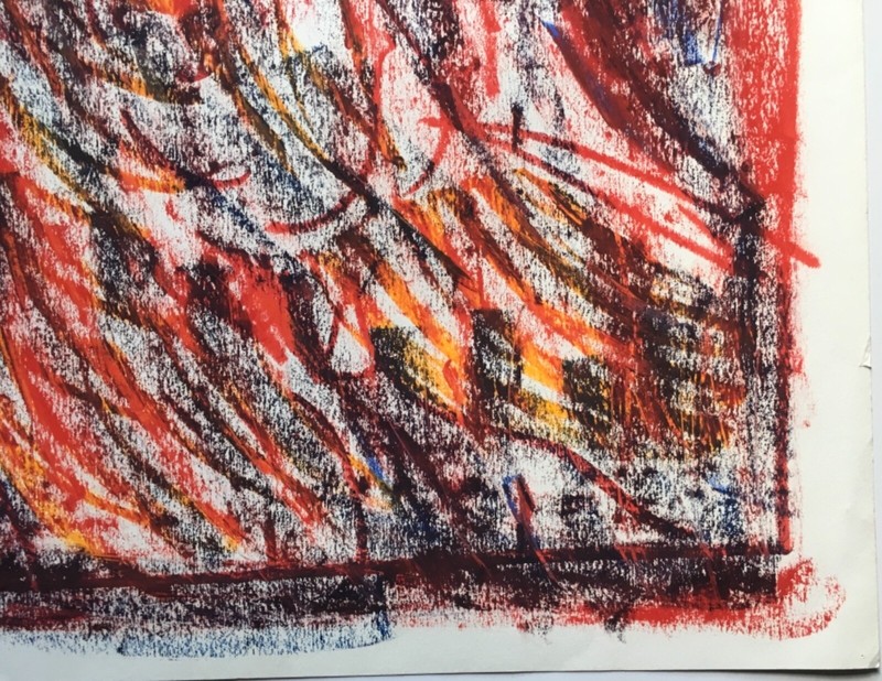 Rick McCarthy Original Expressionism Oil Pastel Portrait Painting Nude Woman gallery