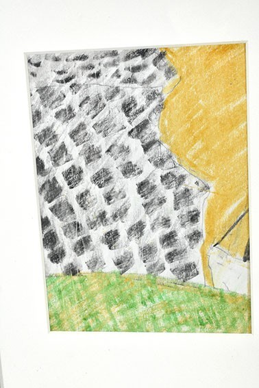 Samiro Yunoki " Izu House " Pastel Pencil Painting Size H 15.5 x W 11.8 in gallery