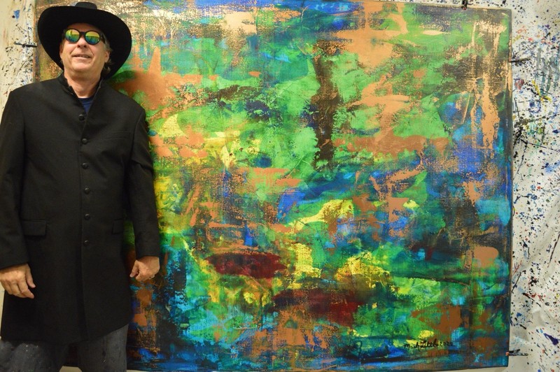 Mark Little Original Professional Painting 84”X62” (7 Foot) Abstract Modern XL