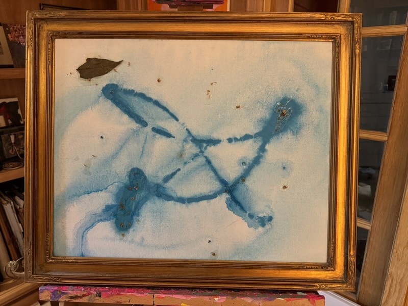 Abstract Expressionist Color Field Painting “June Rain Beneath The Linden Tree”