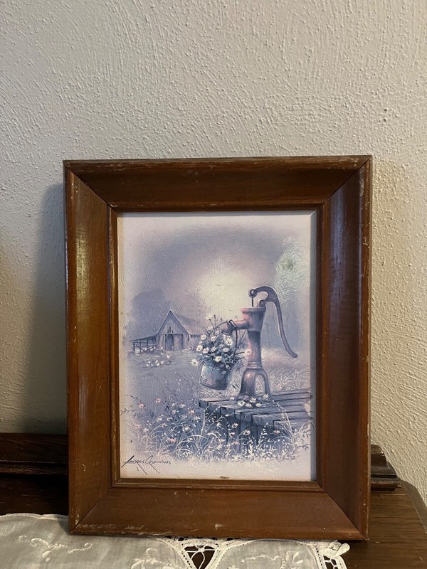 Andres Orpinas Picture Bucket of Daisies at Water Pump