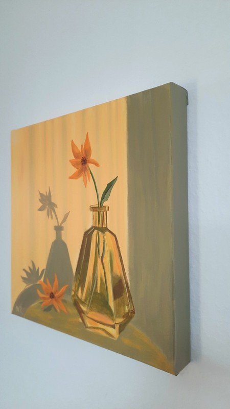 Paintings flowers in vase original hand paintings wall decoration still life modern art gallery