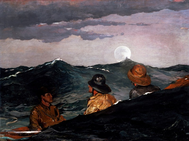 Winslow Homer Kissing the Moon Reproduction – Giclee Canvas/Paper/Stretched