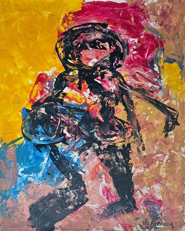 Willem de Kooning Signed Abstract Expressionist Canvas – American Art