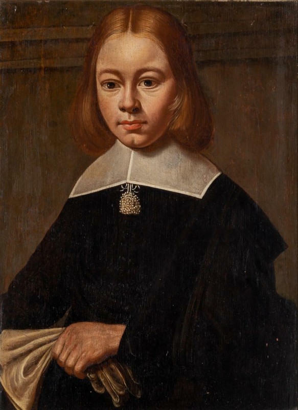 RARE Dutch School 17th Century Portrait of a Young Noble Man