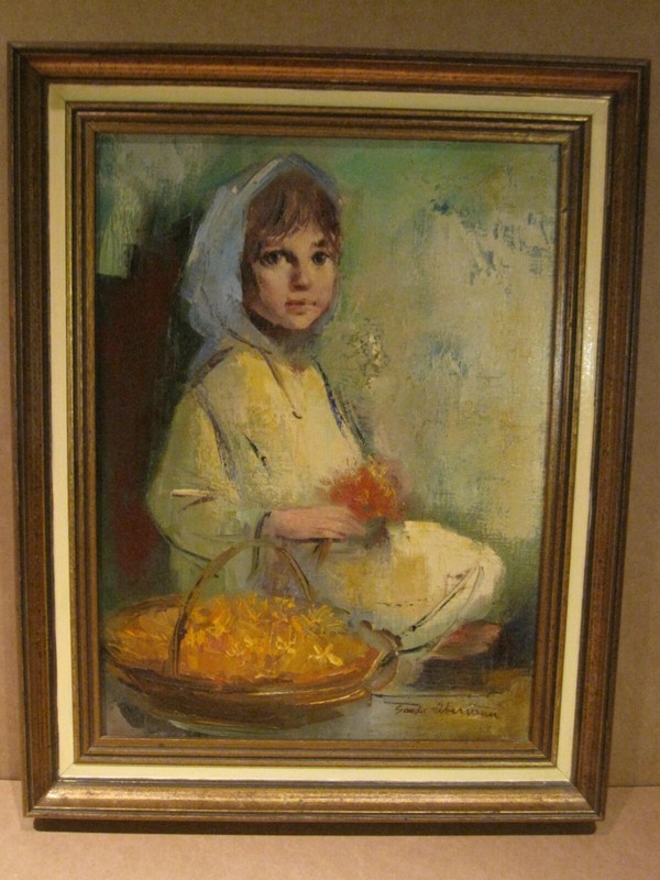 Sandu Liberman Original Oil Painting Listed Jewish Romanian Israeli Artist